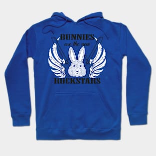 Bunnies are rockstars Hoodie